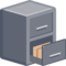 File Cabinet emoji on Facebook